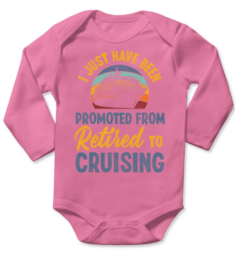 Cruise Ship Vacation Retired Long Sleeve Baby One-Piece