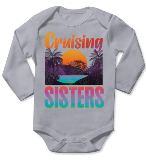 Cruise Ship Vacation Sister Girl Long Sleeve Baby One-Piece