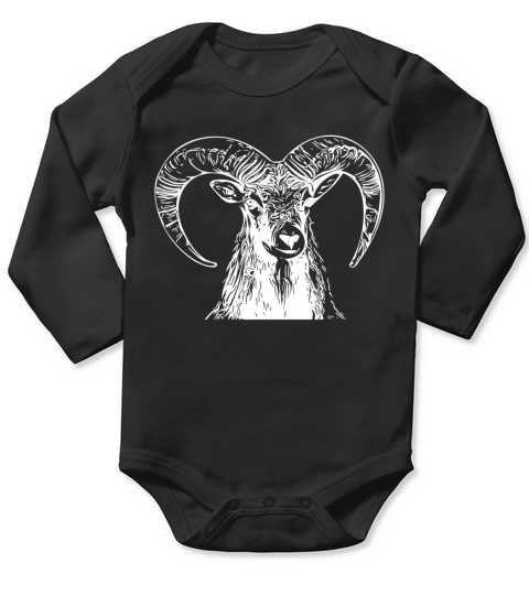 Elegant Vintage Capricorn Long Sleeve Baby One-Piece