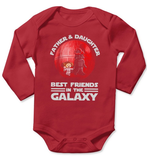 Father And And Daughter Best Friend In The Galaxy Long Sleeve Baby One-Piece