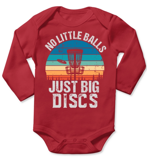 Funny Disc Golf Gift No Little Balls Long Sleeve Baby One-Piece