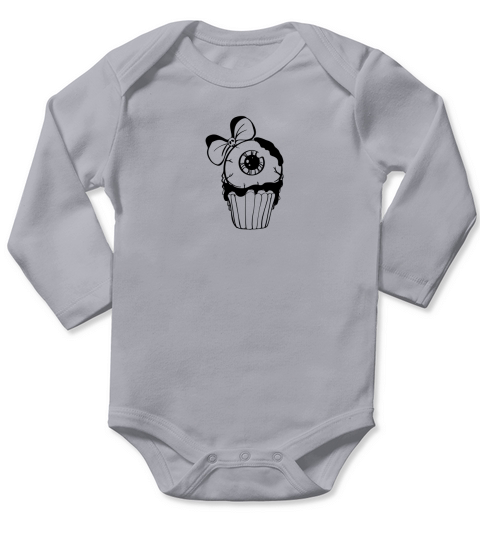 Halloween Cupcake Eye Girls Long Sleeve Baby One-Piece