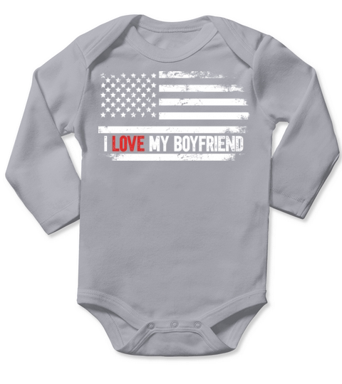 I Love My Boyfriend Long Sleeve Baby One-Piece