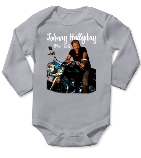 Jonny Hallyday 1943 2017 Long Sleeve Baby One-Piece