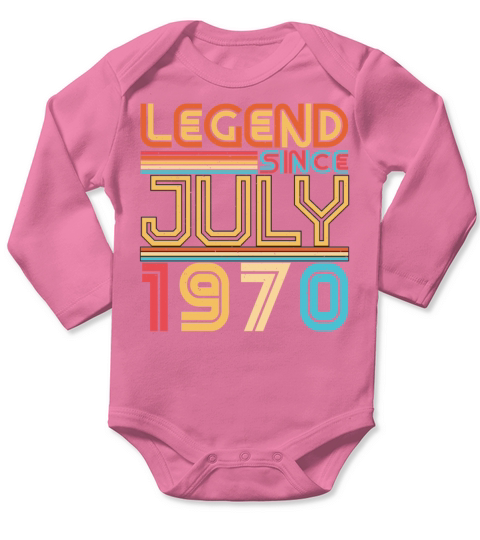 July 1970 Vintage Long Sleeve Baby One-Piece