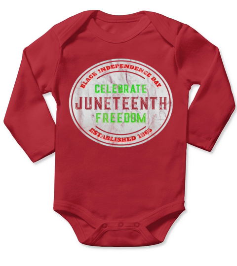 Juneteenth Long Sleeve Baby One-Piece