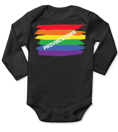 LBGT Flag Gay Pride Human Vintage Rainbow Long Sleeve Baby One-Piece