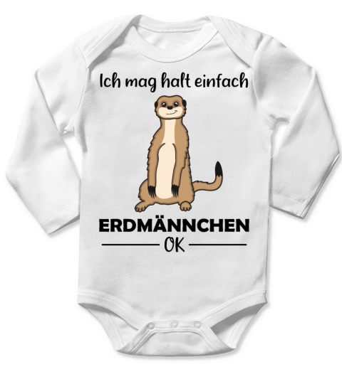 Meerkat Lovers Funny Quote Gift Long Sleeve Baby One-Piece