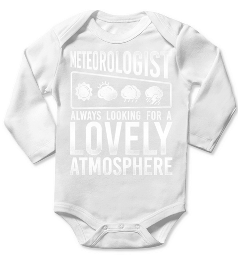 Meteorologist Weather Forecast Long Sleeve Baby One-Piece