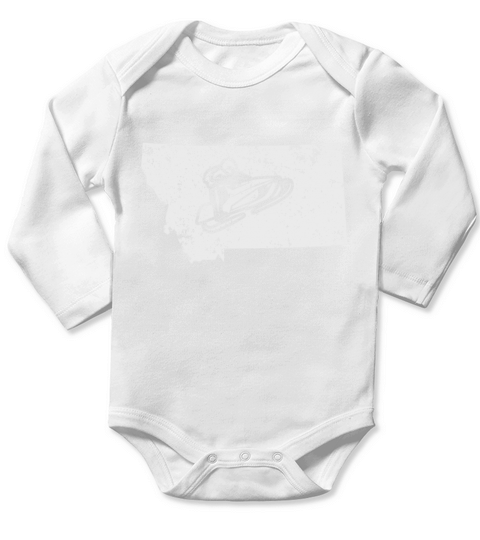Montana Snowmobile Racing Shirt Snowmachine Shirt Long Sleeve Baby One-Piece