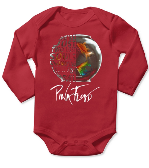 Pink Floyd Were Just Two lost Soul Swimming In The Fish Bowl Long Sleeve Baby One-Piece