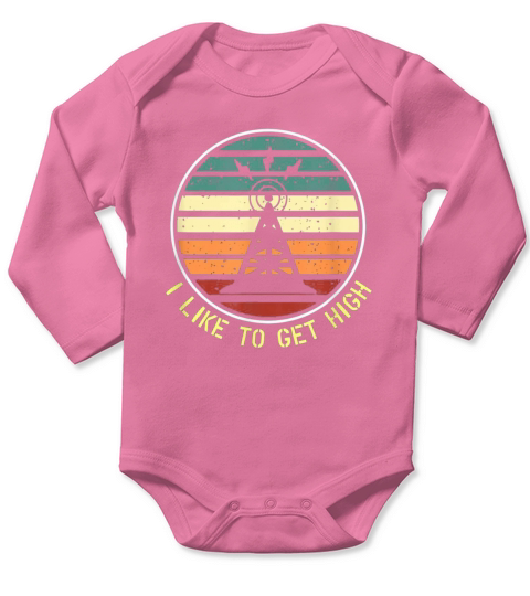 Retro Vintage Tower Climbing Long Sleeve Baby One-Piece