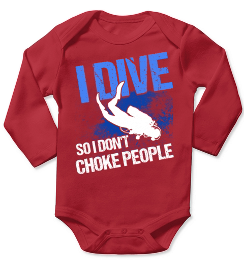 Scuba Diving Gift Underwater Lover Scuba Diver Long Sleeve Baby One-Piece