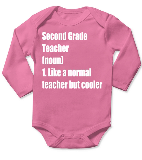 Second Grade Teacher Back to School Long Sleeve Baby One-Piece