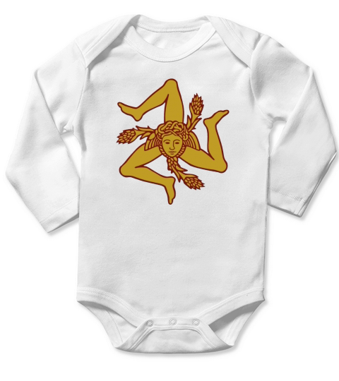 Sicily Sicilia Sicile Long Sleeve Baby One-Piece