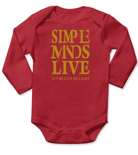 SIMPLE MINDS Live in The City of Light - Mens Premium T-Shirt Long Sleeve Baby One-Piece