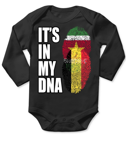 Surinamese And Belgian Vintage Heritage DNA Flag Long Sleeve Baby One-Piece