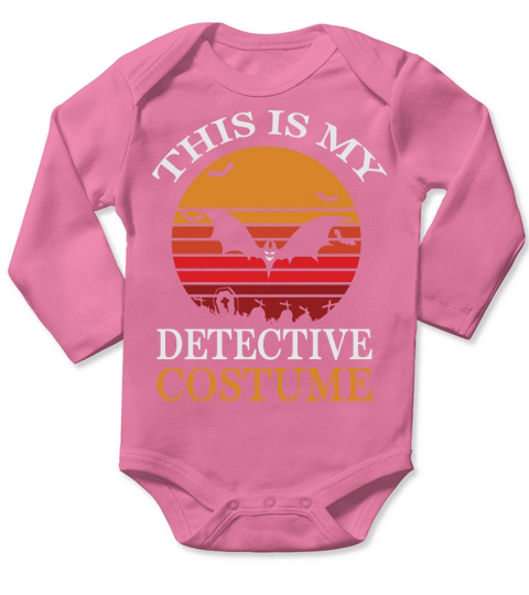 This Is My Detective Halloween Costume Long Sleeve Baby One-Piece
