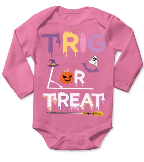 Trick Or Teach Funny Halloween Gift For Teacher Long Sleeve Baby One-Piece