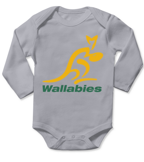 Wallabies Rugby Long Sleeve Baby One-Piece