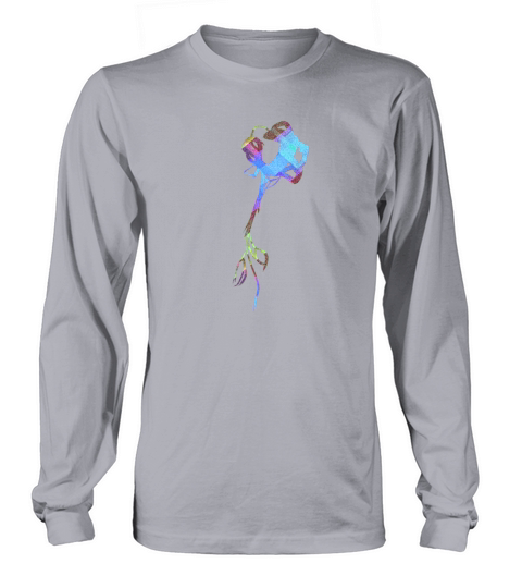 Flower Icon Shape Plant Colorful Glitter Long sleeved Unisex
