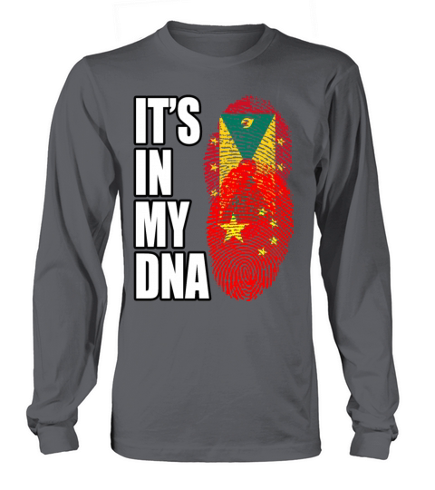 Grenadian And Chinese Mix Heritage DNA Flag Long sleeved Unisex