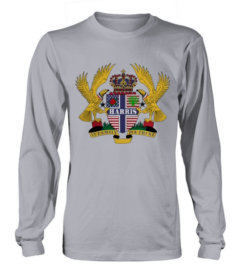 Harris Family Crest For American People - Harris Family T-Shirt, Hoodie, Sweatshirt Long sleeved Unisex