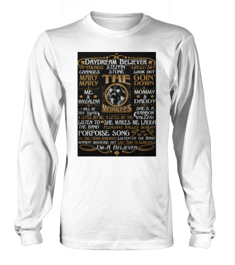 Limited Editon! Must have shirt for The Monkees Fans Long sleeved Unisex