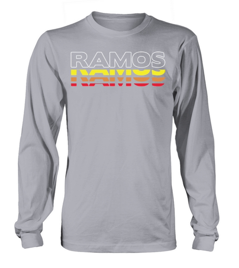 Ramos First Name Funny Vintage Sunset Ramos Long sleeved Unisex