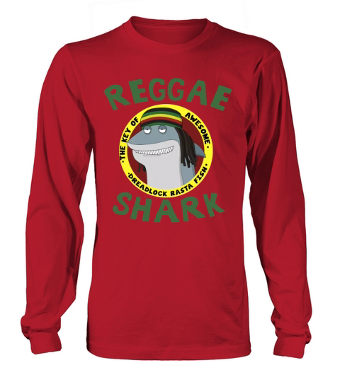 Reggae Shark T shirt Long sleeved Unisex