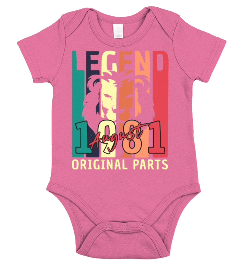 1981 August Vintage Short Sleeve Baby One-Piece