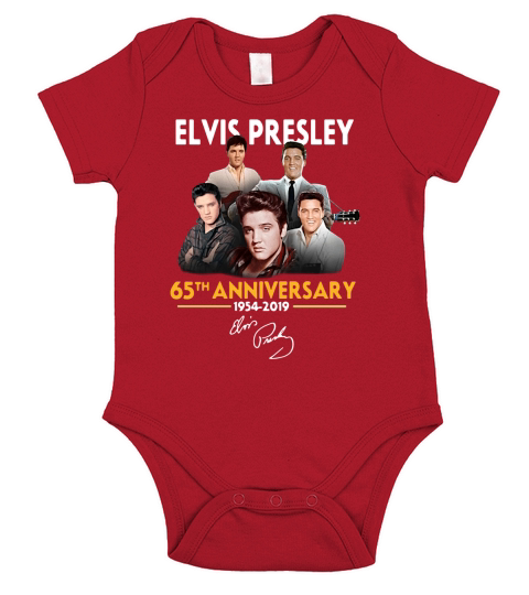 65th anniversary Elvis Presley 1954 2019 signature shirt Short Sleeve Baby One-Piece