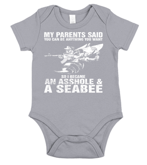 An Asshole &amp;amp; Seabee Tshirt LIMTED EDITION Short Sleeve Baby One-Piece