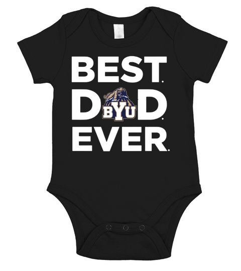 Best Best Dad Ever - BYU Ever Short Sleeve Baby One-Piece