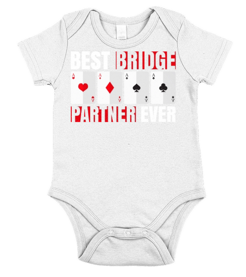 Best Bridge Partner ever Quote for a Bridge Master Short Sleeve Baby One-Piece