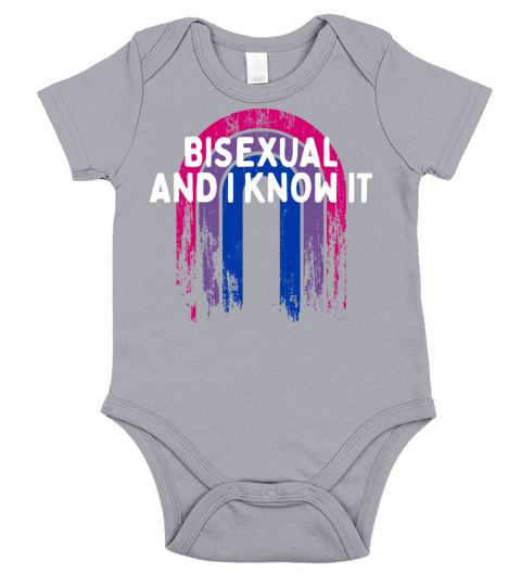 Bisexual and I Know it Bi LGBTQ Bi Pride LGBT Short Sleeve Baby One-Piece
