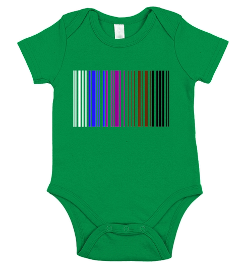 BJJ BARCODE Belts of BJJ Belt Color T-Shirt Short Sleeve Baby One-Piece