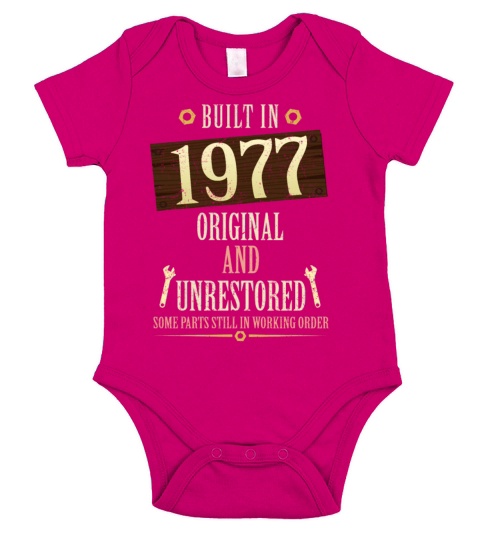 Built In The 1977 Original And Unrestored Short Sleeve Baby One-Piece