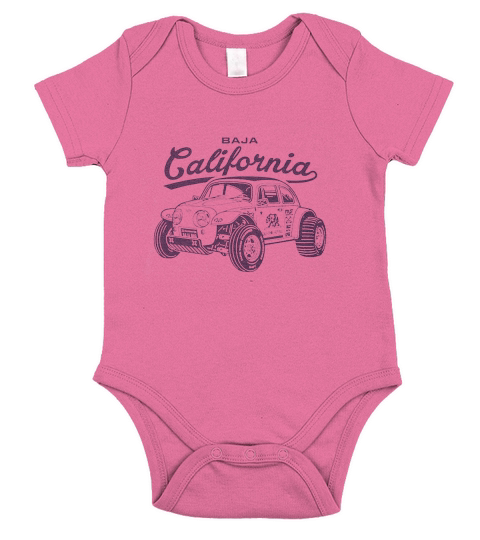 California Porsche Short Sleeve Baby One-Piece