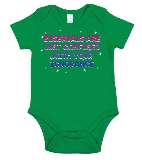 Confused with Your Ignorance Bisexual LGBTQ Bi Short Sleeve Baby One-Piece