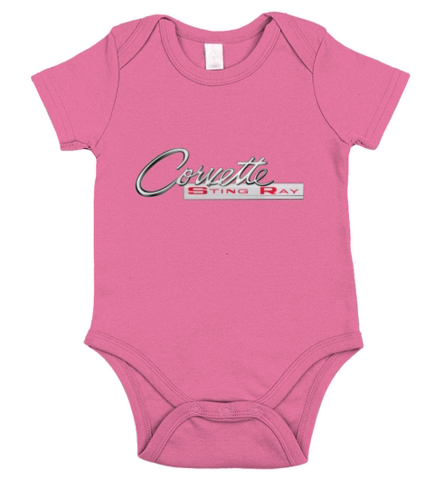 CORVETTE STINGRAY LOGO Short Sleeve Baby One-Piece