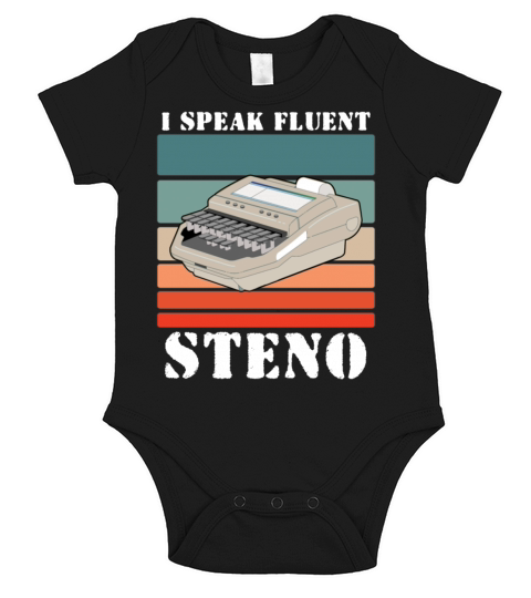 Court Reporter Vintage Stenographer Art Short Sleeve Baby One-Piece
