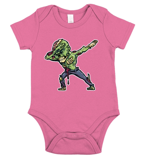 Dabbing Zombie For Boys Girls Halloween Zombies Short Sleeve Baby One-Piece