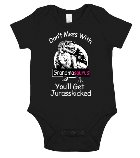 Dont Mess with Grandma Saurus - Ladies Flowy Tank Short Sleeve Baby One-Piece