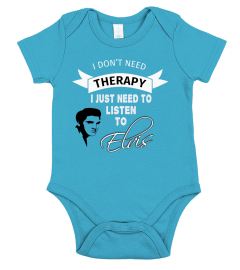Elvis Presley Therapy Short Sleeve Baby One-Piece