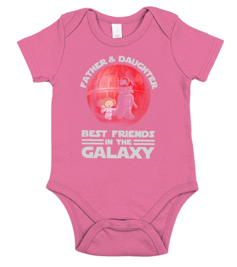 Father And And Daughter Best Friend In The Galaxy Short Sleeve Baby One-Piece