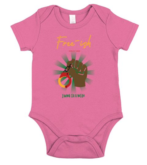 free-ish freeish june 10th shirt quote fist Short Sleeve Baby One-Piece