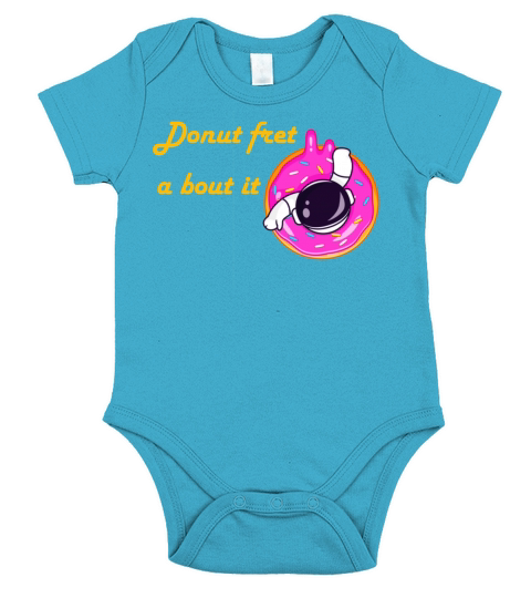 funny donut design Short Sleeve Baby One-Piece