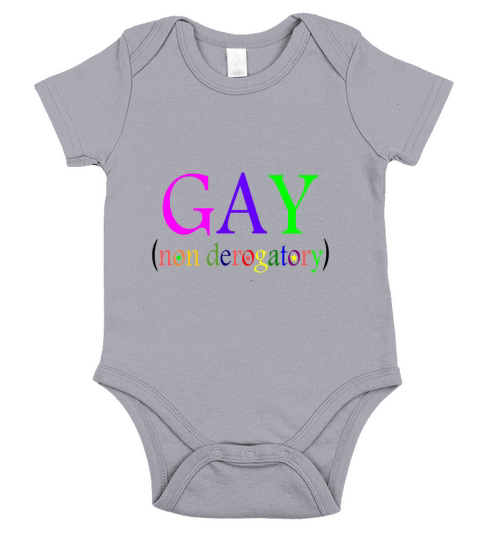 Funny Gay non-derogatory Cool Gay Short Sleeve Baby One-Piece