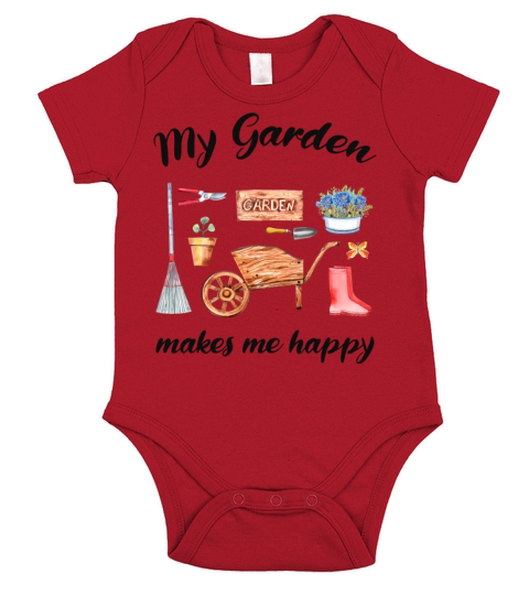 Garden Quote Hobby Gardener Gift Idea Short Sleeve Baby One-Piece
